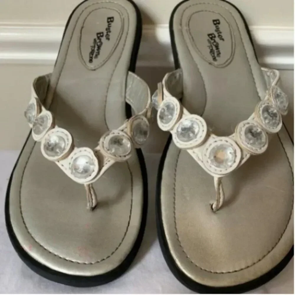 Buster Brown Girl's Sandals White Size 4